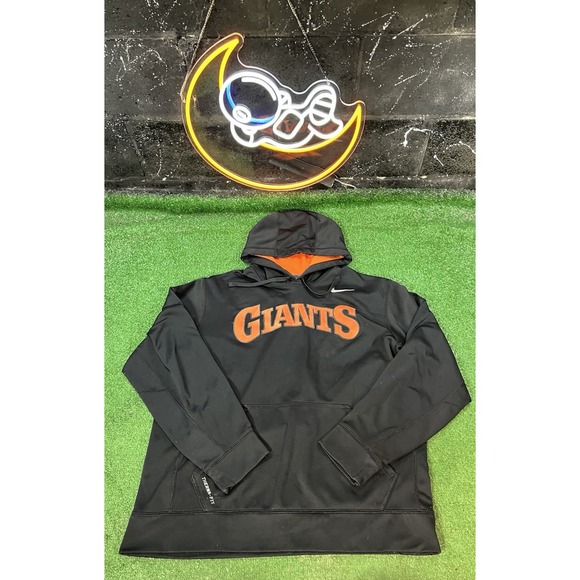 Nike San Francisco Giants Baseball MLB Hoodie Black Sweatshirt Men's Size XLarge - Picture 1 of 4